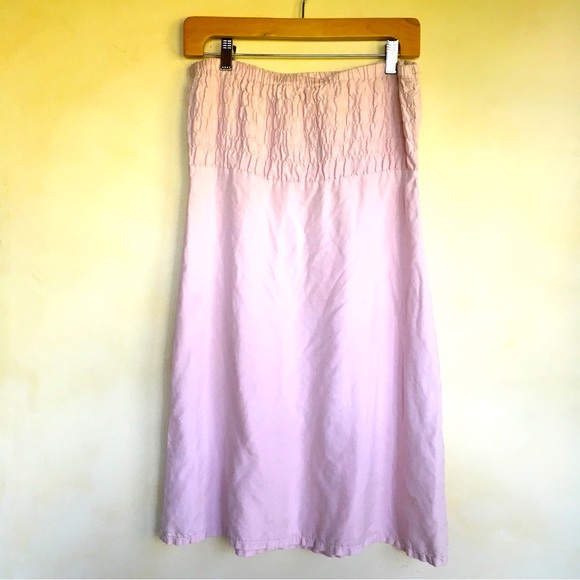 Da Nang Vintage Strapless Dress in Baby Pink - Picture 6 of 8